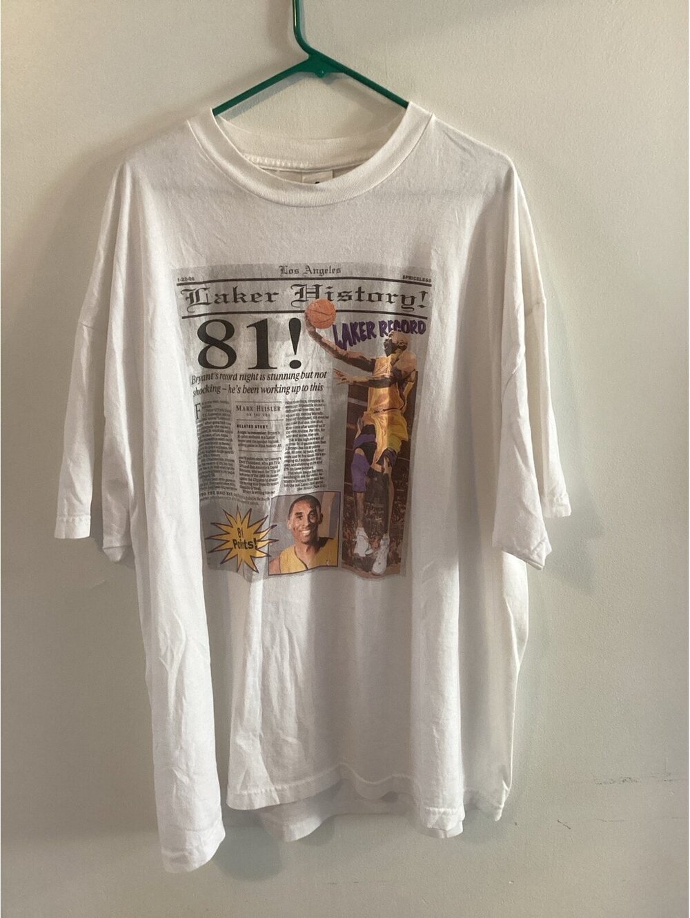 Vintage KOBE 81 point game t shirt